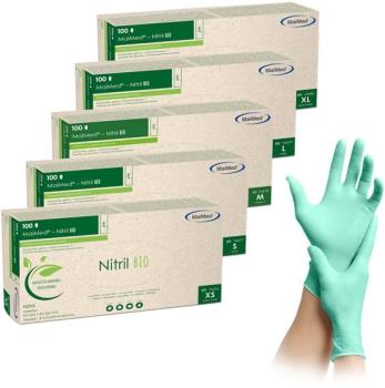 Nitrilhandschuhe Bio grün, 100 Stück